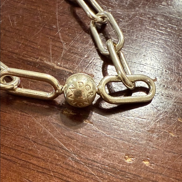 Pandora Silver Chain Necklace with Textured Bead - Picture 2 of 2